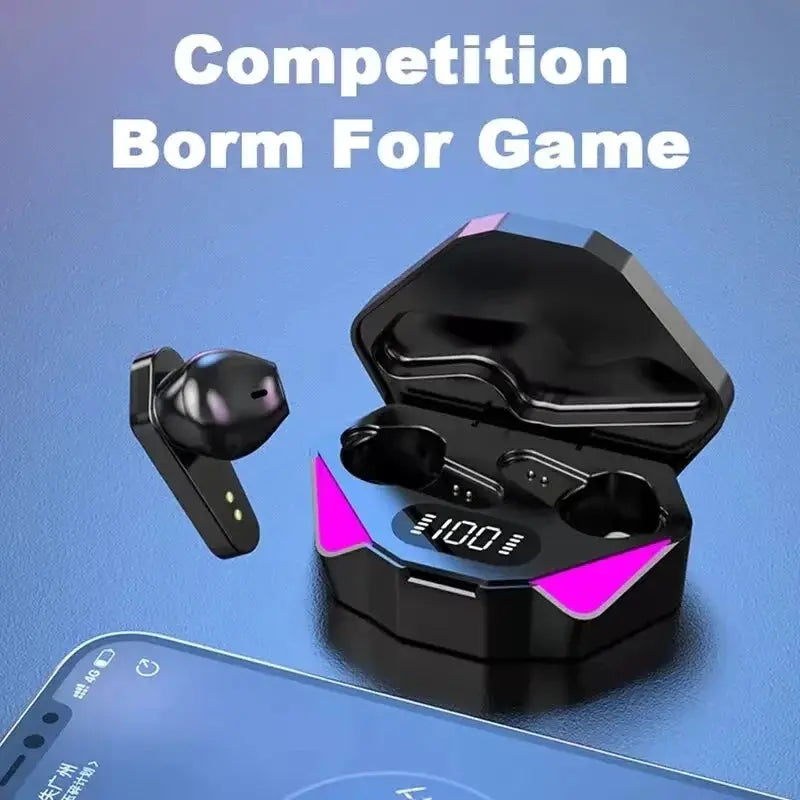TWS Wireless Bluetooth Headset LED Display Gamer Earbuds with Mic Wireless Headphones Noise Cancelling Bluetooth Earphones X15 by All Mart Bristol Ltd