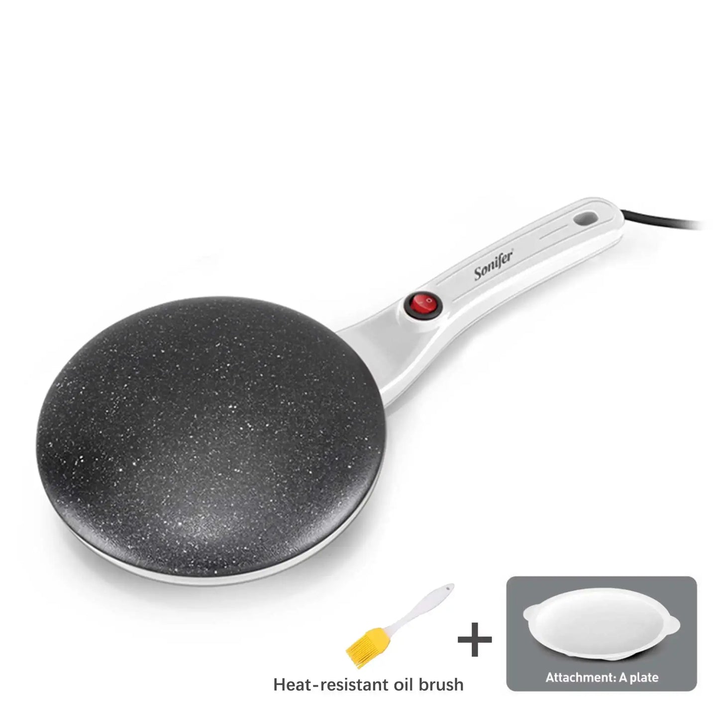 Electric Crepe Maker Pizza Pancake Machine Non-Stick Griddle Baking Pan Cake Machine kitchen Appliance Cooking Tools Sonifer by All Mart Bristol Ltd