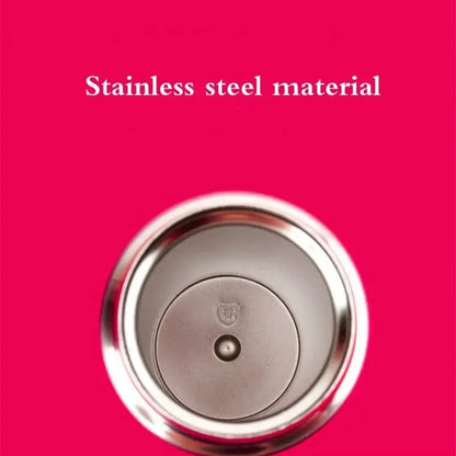 500ML Stainless Steel Bouncing Cover Vacuum Flask Thermos Cup Coffee Tea Milk Thermo Bottle Coffee Mug Water Bottle by All Mart Bristol Ltd
