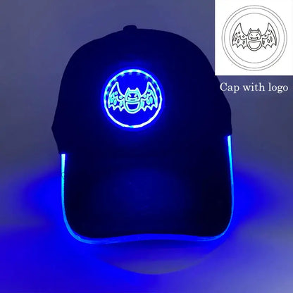 Wholesale Baseball Caps Night Glow Light Cap Boys Girls Fashion Headwear Costumes Accessory Caps Hats by All Mart Bristol Ltd