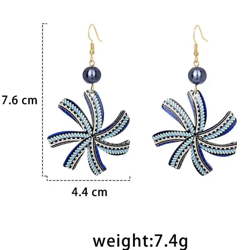 Hawaiian Acrylic Australia Designer Earrings Earring Accessories African Polynesian Jewelry Earring Women's Earrings for Women by All Mart Bristol Ltd
