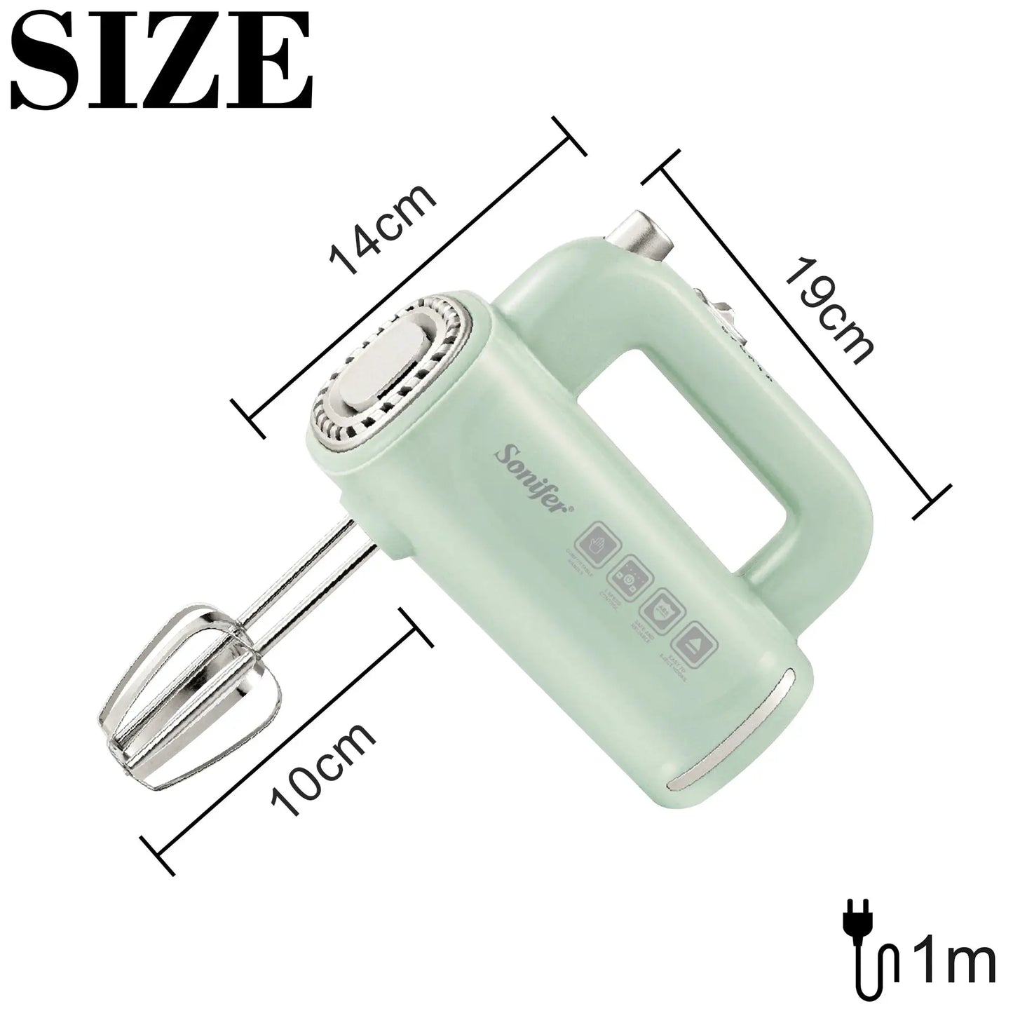 Sonifer 5 Speed Hand Mixer with Food Grade ABS by All Mart Bristol Ltd