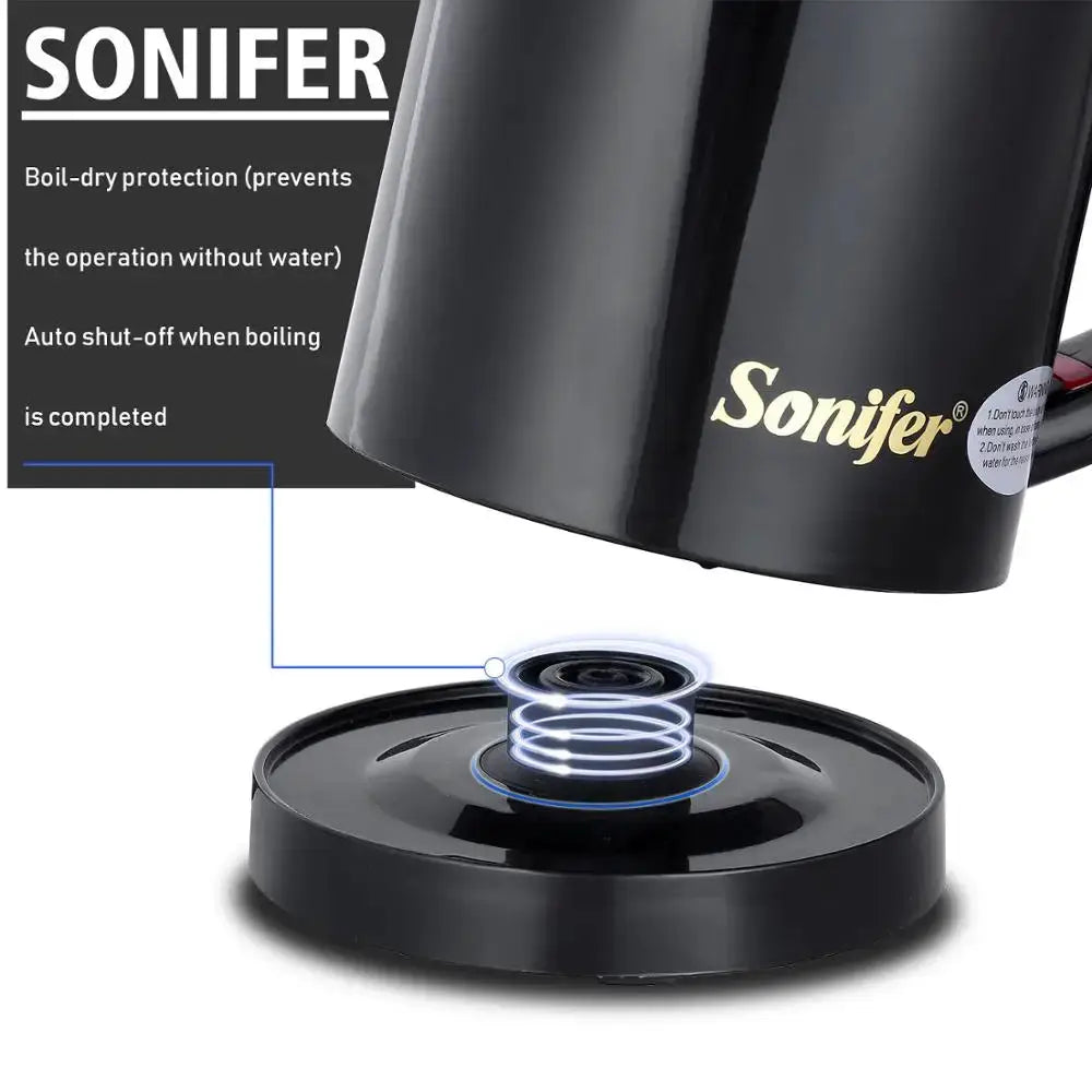 Sonifer 0.6L Portable Stainless Steel Travel Electric Kettle by All Mart Bristol Ltd