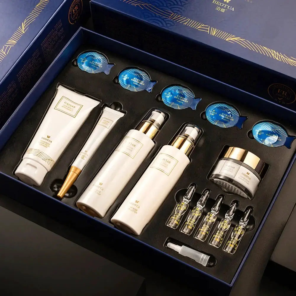 15PCS Caviar Skin Care Set Face Serum Set Face Moisturizing Anti Wrinkle Whitening Beauty Health Korean Facial Skin Care Suit by All Mart Bristol Ltd