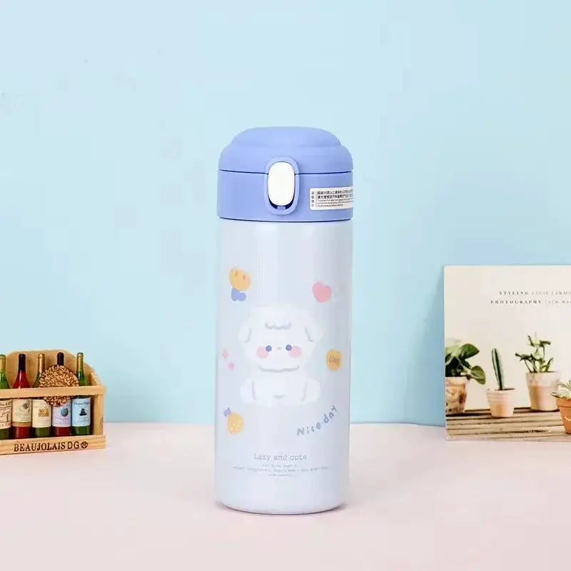 380ML Thermos Vacuum Flask Cute Cartoon 304 Stainless Steel Thermal Water Bottle Insulated Straw Cups Tumbler Drinkware by All Mart Bristol Ltd