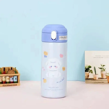 380ML Thermos Vacuum Flask Cute Cartoon 304 Stainless Steel Thermal Water Bottle Insulated Straw Cups Tumbler Drinkware by All Mart Bristol Ltd