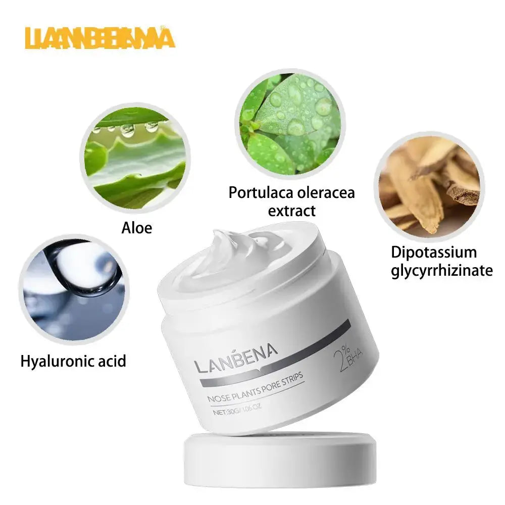 LANBENA New Style Blackhead Remover Nose Mask Pore Strip Black Mask Peeling Black Deep Cleansing Skin Care Beauty Health by All Mart Bristol Ltd