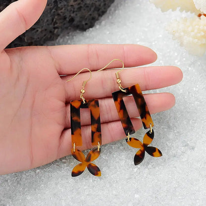 Hawaiian Acrylic Australia Designer Earrings Earring Accessories African Polynesian Jewelry Earring Women's Earrings for Women by All Mart Bristol Ltd