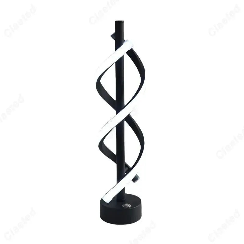LED Minimalist Spiral Dimming Desktop Decorative Light with USB Charging Port Bar Atmosphere Light Indoor Home Lighting Fixture by All Mart Bristol Ltd