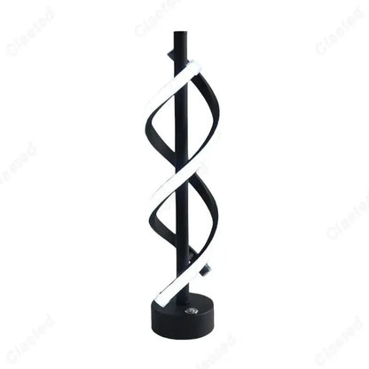 LED Minimalist Spiral Dimming Desktop Decorative Light with USB Charging Port Bar Atmosphere Light Indoor Home Lighting Fixture by All Mart Bristol Ltd