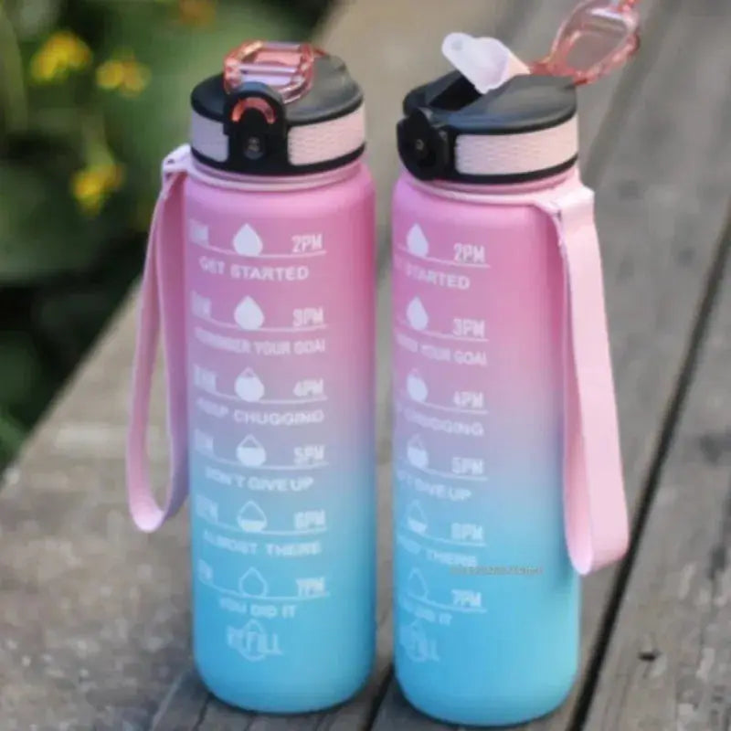 1L Water Bottle Portable Sport Water Bottle Pretty Drink Bottle Leakproof Gym Water Bottle for Outdoor Travel Fitness Cycling by All Mart Bristol Ltd