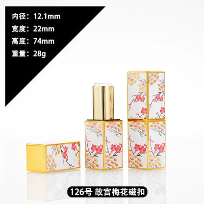4g Lipstick Tube Cosmetic Jar Multi-patterned Square Shape Empty DIY Lip Balm Lipstick Tube Sinicism Makeup Container Portable by All Mart Bristol Ltd