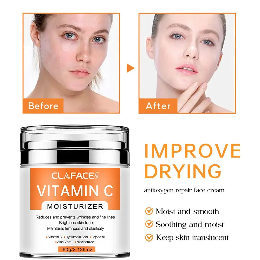 Retinol Face Cream Anti-wrinkle Anti-aging Moisturizing Hyaluronic Acid Vitamin C Facial Cream Skincare Face Whitening Creams by All Mart Bristol Ltd