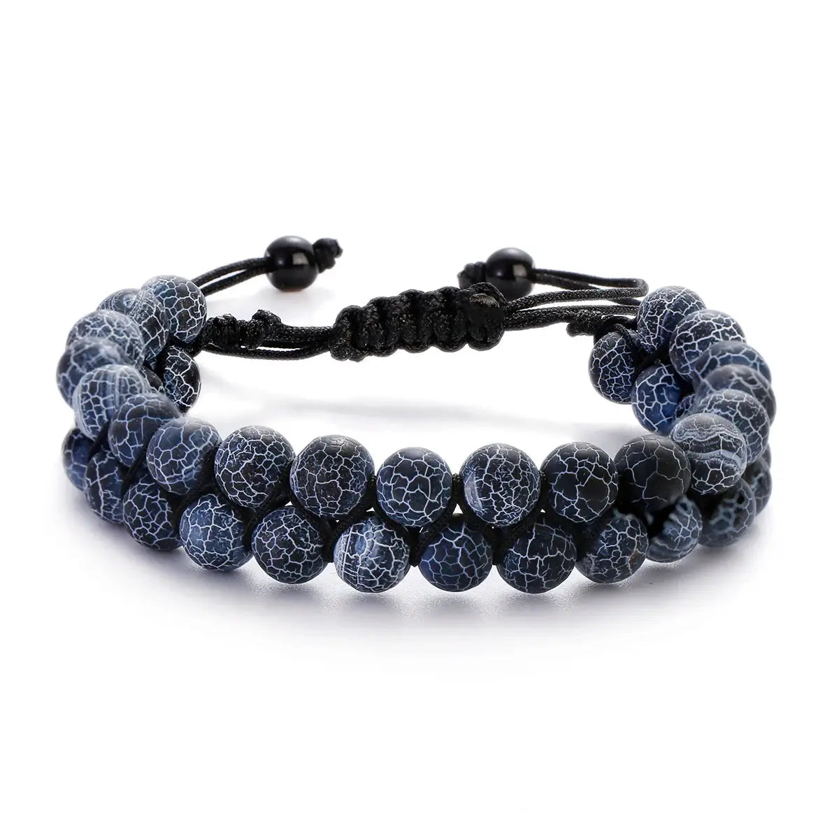 Fashion Men Bracelets Hematite Tiger Eye Double Layer Row Bracelets Pulsera Hombre Magnetic Health Protection Healing Bracelets by All Mart Bristol Ltd