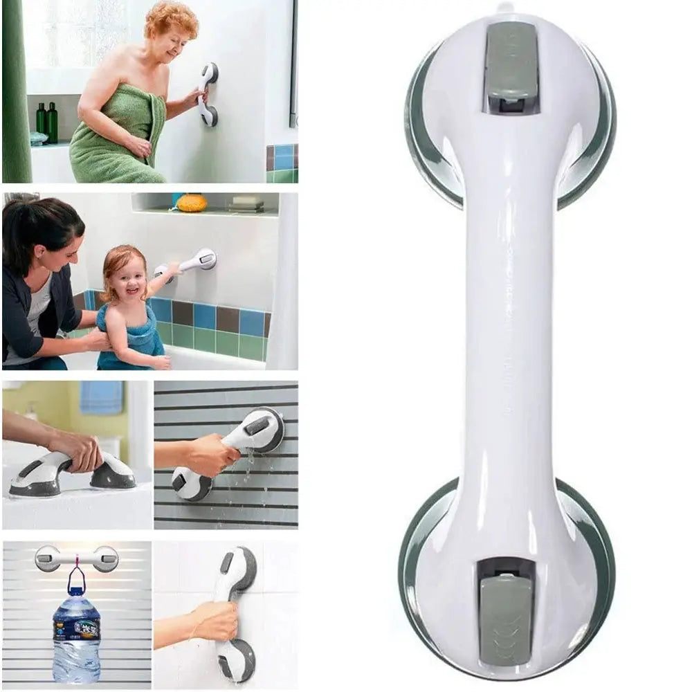 New Shower Handle Safety Helping Handle Anti Slip Support Toilet Bathroom Safe Grab Bar Vacuum Sucker Suction Cup Handrail by All Mart Bristol Ltd