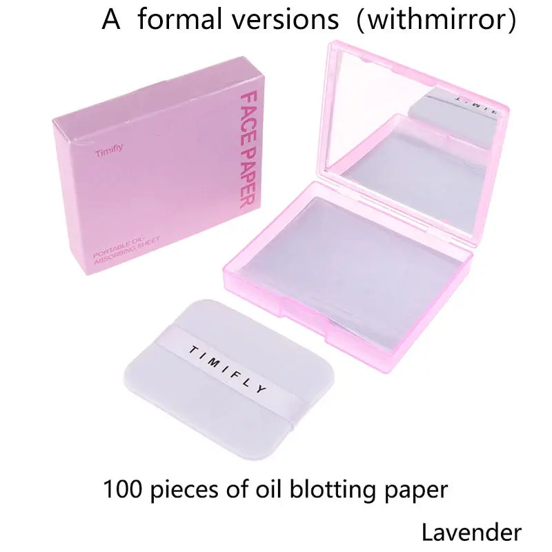 Oil Blotting Sheets With Makeup Puff 100pcs Matting Face Wipes Oil Control Paper Oil-absorbing Cleaning Makeup Tools Skin Care by All Mart Bristol Ltd