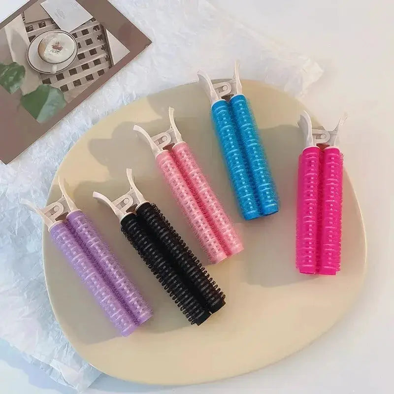 2Pcs Bangs Hair Root Fluffy Hair Clips Lazy Hair Top Styling Curling Barrel Portable Korean Hair Clips Hair Rollers by All Mart Bristol Ltd