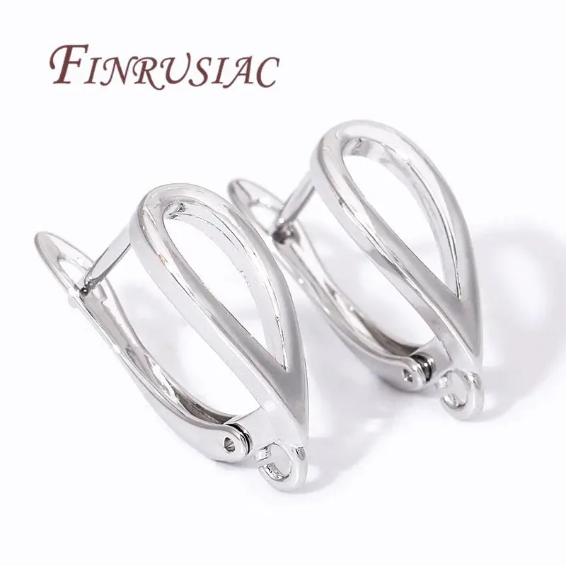 Trendy French Earring Hooks Clasp Accessories For Earrings 18K Gold Plated Earwires Fasteners Findings For DIY Women's Jewelry by All Mart Bristol Ltd