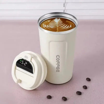 380/510ml Thermos Coffee Mug Stainless Steel Coffee Cup Temperature Display Vacuum Flask Thermal Tumbler Insulated Water Bottle by All Mart Bristol Ltd