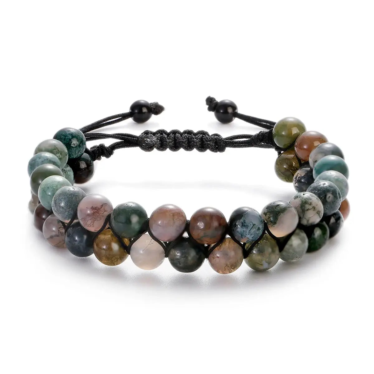 Fashion Men Bracelets Hematite Tiger Eye Double Layer Row Bracelets Pulsera Hombre Magnetic Health Protection Healing Bracelets by All Mart Bristol Ltd