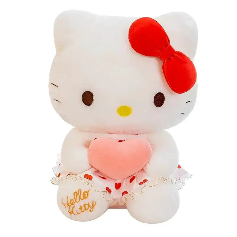New Sanrio Cartoon Anime Sheer Dress Hello Kitty Plush Doll Big Cute Room Decoration Plush Toy Sleeping Pillow Kawaii Soft Toy by All Mart Bristol Ltd