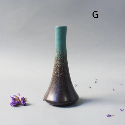 Ceramic Small flower Vase Home Decoration Crafts Tabletop Ornament Simplicity Japanese-style Decoration by All Mart Bristol Ltd