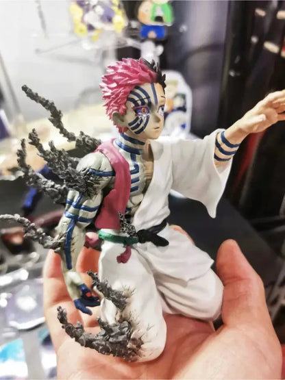 New Anime Figure 13cm Demon Slayer Akaza Hakuji Model Doll Action Figurine Pvc Decoration Peripheral Desktop Ornament Decor Toy by All Mart Bristol Ltd