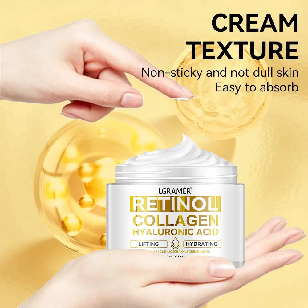 Retinol Collagen Skincare Set Facial NeckChest Moisturizing Firming Cream Bar Rich in Hyaluronic AcidVitamin for All Skin Types by All Mart Bristol Ltd