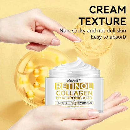 Retinol Collagen Skincare Set Facial NeckChest Moisturizing Firming Cream Bar Rich in Hyaluronic AcidVitamin for All Skin Types by All Mart Bristol Ltd