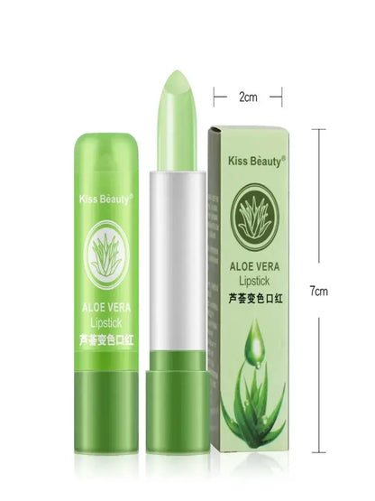 1PC Moisturizing Aloe Color Changing Lipstick Long Term Moisturizing and Moisturizing Lipstick Lip Color Lip Care by All Mart Bristol Ltd