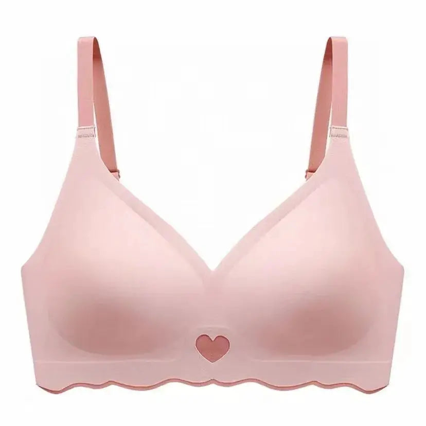 French Color Contrast Seamless Underwear Women Adjustable Beauty Back Bra Intimates Gather No Steel Ring Sports Anti-Sagging Bra by All Mart Bristol Ltd