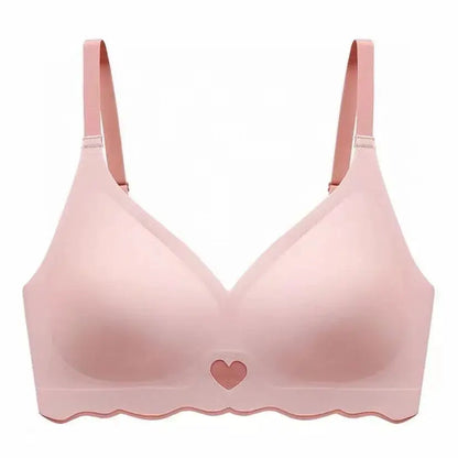 French Color Contrast Seamless Underwear Women Adjustable Beauty Back Bra Intimates Gather No Steel Ring Sports Anti-Sagging Bra by All Mart Bristol Ltd