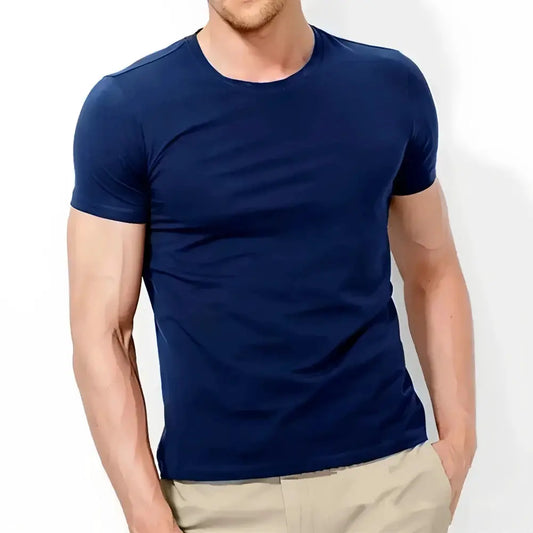 MRMT 2026 Brand New Men's T Shirt Pure Color Men Short Sleeved T-Shirt For Male Round Neck Man Tops Bottoming Tee Shirt Clothing by All Mart Bristol Ltd