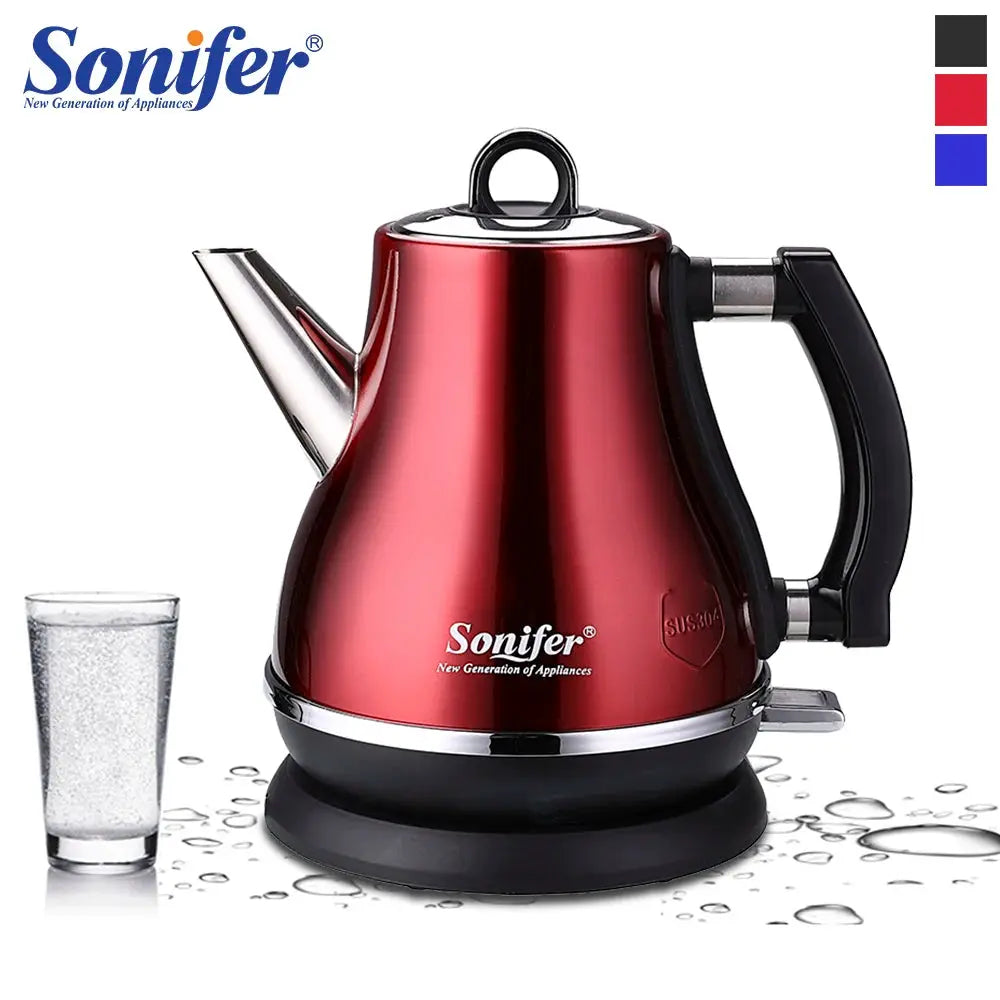 1.2L Colorful 304 Stainless Steel Electric Kettle 1500W Household 220V Quick Heating Electric Boiling Tea Pot Sonifer by All Mart Bristol Ltd