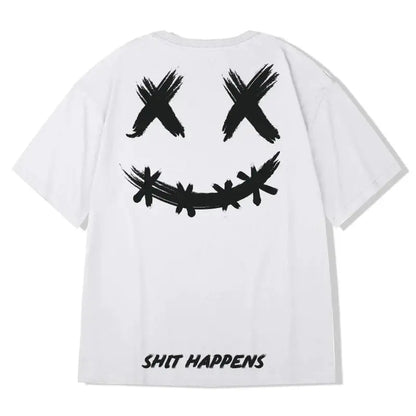 HMZ 2024 T Shirt Streetwear Men Oversized Hip Hop T-Shirt Print Harajuku Tshirt Summer Short Sleeve Cotton Loose Tops Tees Men by All Mart Bristol Ltd