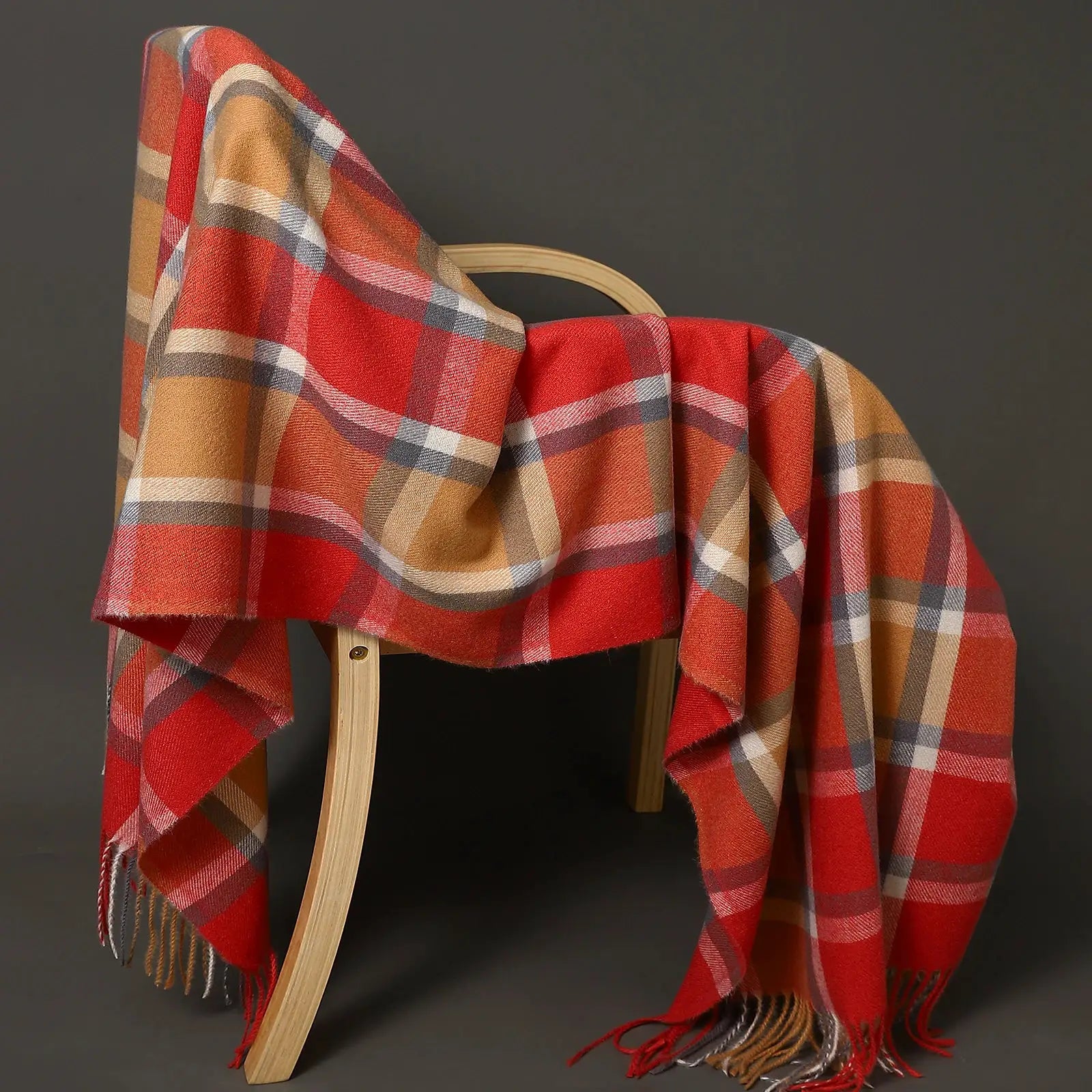 Winter Cashmere Plaid Scarf Autumn Men's Thick Wrap Scarves Female Warm Blanket Foulard Shawls Luxury Brand Fringe Large Bandana by All Mart Bristol Ltd