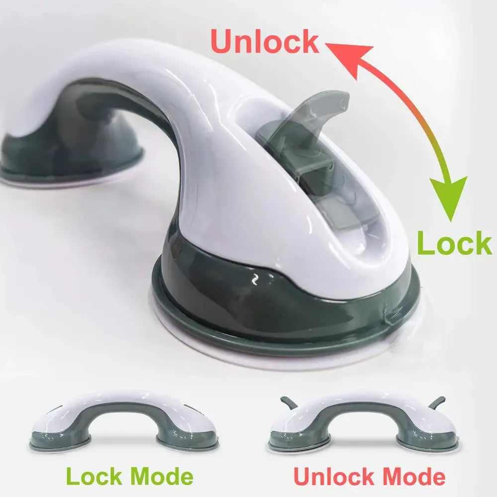 New Shower Handle Safety Helping Handle Anti Slip Support Toilet Bathroom Safe Grab Bar Vacuum Sucker Suction Cup Handrail by All Mart Bristol Ltd