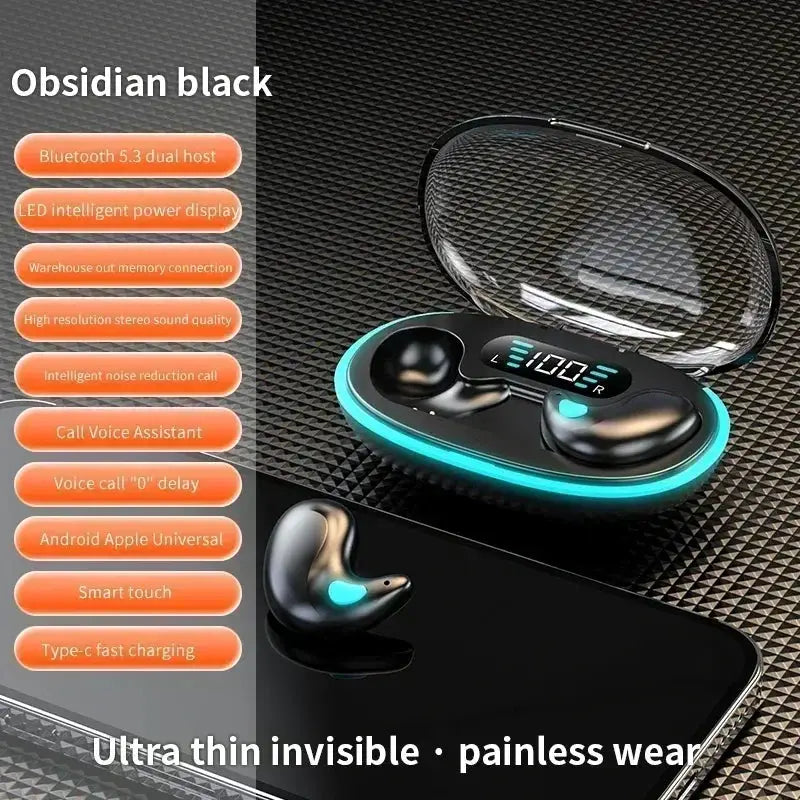 X55 Mini Wireless Earphones Bluetooth Headphones Noise Reduction Sport Game Sleep Bluetooth 50 Earbuds HIFI Stereo Music Headset by All Mart Bristol Ltd