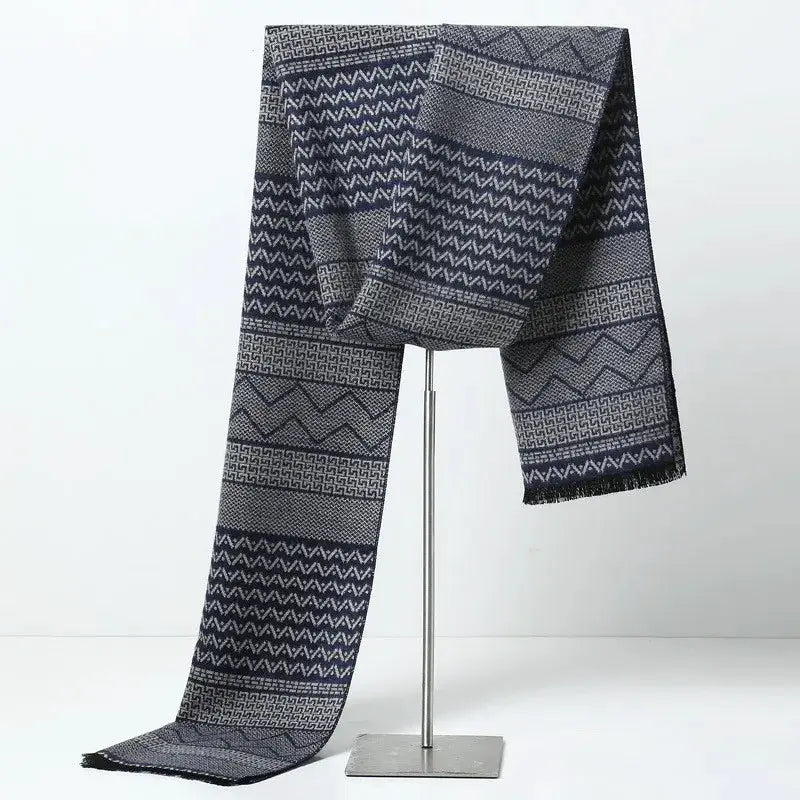 Designer Brand Plaid Men's Cashmere Scarf Winter Warm Scarves Shawls Casual Business Long Wraps Pashmina Christmas Gift for Man by All Mart Bristol Ltd