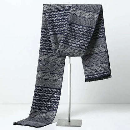 Designer Brand Plaid Men's Cashmere Scarf Winter Warm Scarves Shawls Casual Business Long Wraps Pashmina Christmas Gift for Man by All Mart Bristol Ltd
