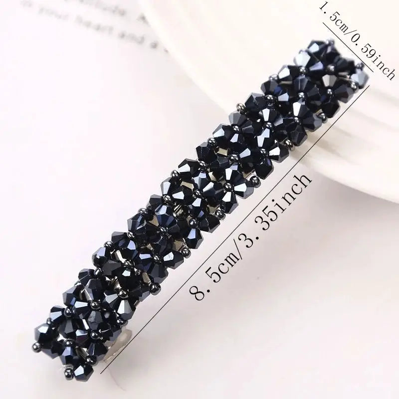 New Korean Elegant Hairpins Hairgrips Crystal Rhinestone Barrettes Hair Clips For Women Girls Hair Accessories by All Mart Bristol Ltd