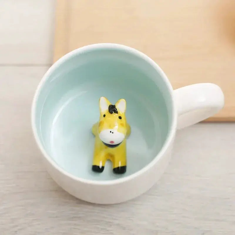 400ML Ceramic Mugs Creative Cute Cartoon Stereo Animal Milk Coffee Cups Couple Cups of Household Drinking Water Supplies by All Mart Bristol Ltd