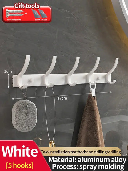 no drill Door Behind Hook Storage Wall Hanging Clothes Hanger Coat Hook Punch-free Hanger Bedroom Organizer Storage Kitchen Acce by All Mart Bristol Ltd