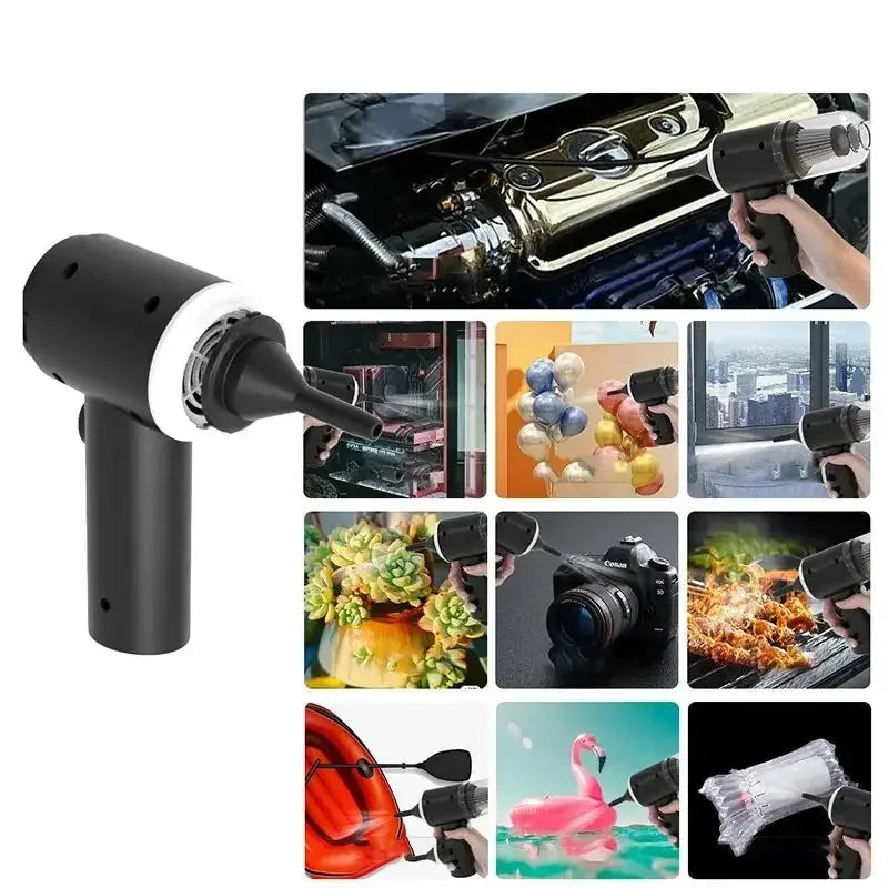 9000Pa Wireless Car Vacuum Cleaner USB Charging 1200mAh Portable Cleaning Appliance Mini Wet and Dry Vacuum Cleaner Household by All Mart Bristol Ltd