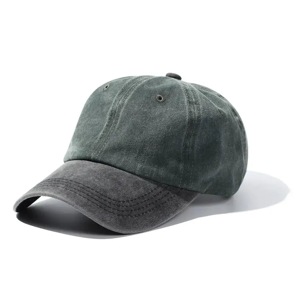 Fashion WASHED DENIM Baseball Cap Men Women Distressed Faded Caps Sunscreen Hats Adjustable Baseball Hats Outdoor Sports Hats by All Mart Bristol Ltd