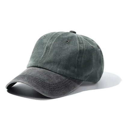 Fashion WASHED DENIM Baseball Cap Men Women Distressed Faded Caps Sunscreen Hats Adjustable Baseball Hats Outdoor Sports Hats by All Mart Bristol Ltd