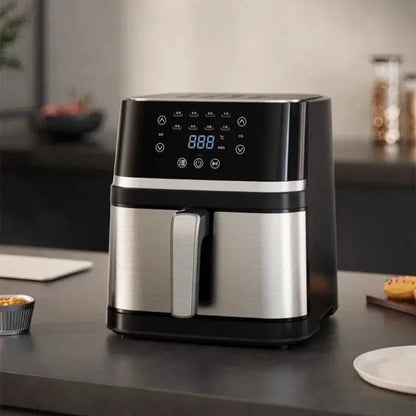 Air fryer household large capacity smart electric fryer no flip multifunctional electric oven integrated French fry machine by All Mart Bristol Ltd