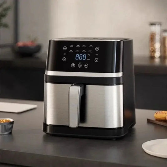 Air fryer household large capacity smart electric fryer no flip multifunctional electric oven integrated French fry machine by All Mart Bristol Ltd