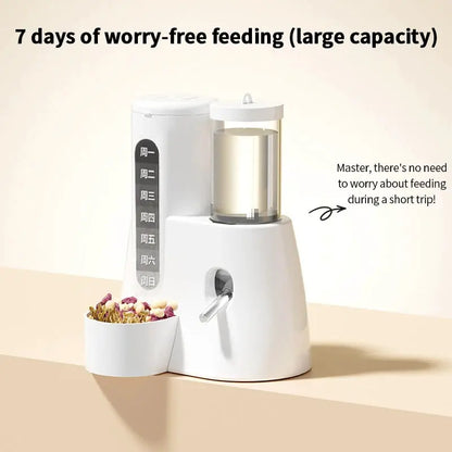 Hamster Water Feeder Small Animal Automatic Dispenser Drinking Water Bottle Bowls Dish with Food Container for Guinea Pig Rat by All Mart Bristol Ltd