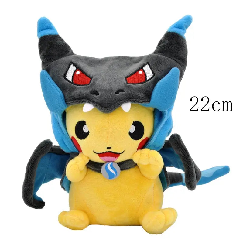 Cos Eevee Pikachu Cosplay Plush Toy Charizard Peluche Snorlax Garchomp Tyranitar Hydreigon Stuffed Animal Doll Plushies Toy Gift by All Mart Bristol Ltd
